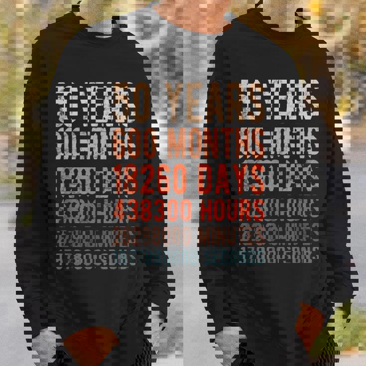 50歳 50歳 誕生日 記念日 黄金 結婚記念日 スウェットシャツ 彼への贈り物