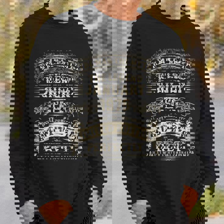 50歳 誕生日プレゼント 男性用 1975年1月 50歳の誕生日 スウェットシャツ 彼への贈り物