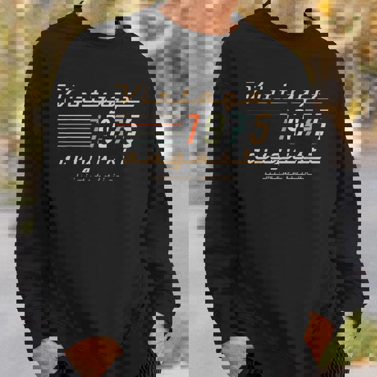 50歳の誕生日プレゼント 男性用 1975年8月 50歳 誕生日 スウェットシャツ 彼への贈り物