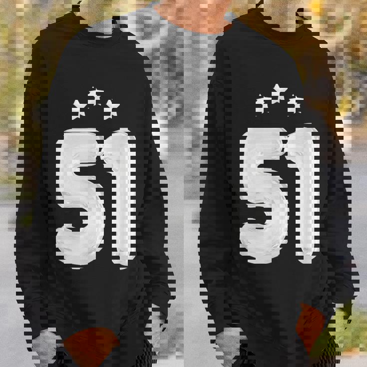 51 歳の誕生日番号 51 バルーン 51 歳の誕生日 スウェットシャツ 彼への贈り物