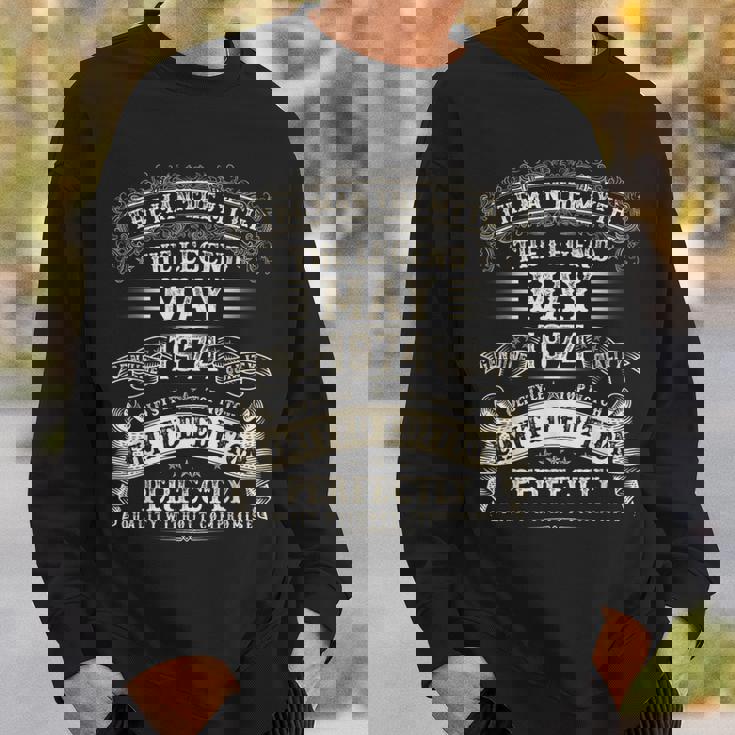 51歳 誕生日プレゼント 男性用 1974年5月 51歳の誕生日 スウェットシャツ 彼への贈り物