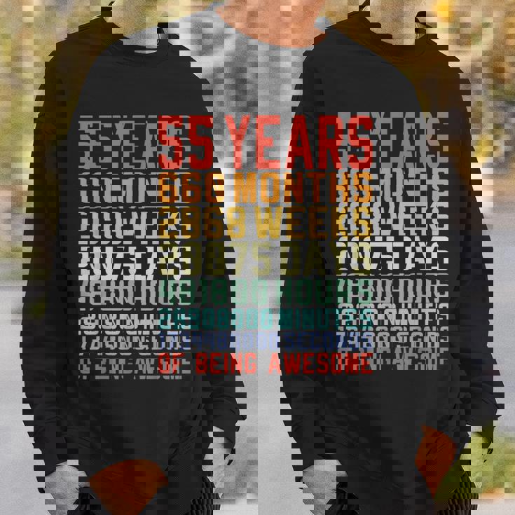 55 歳 お誕生日 55 Years Birthday 55 回目の誕生日プレゼント スウェットシャツ 彼への贈り物