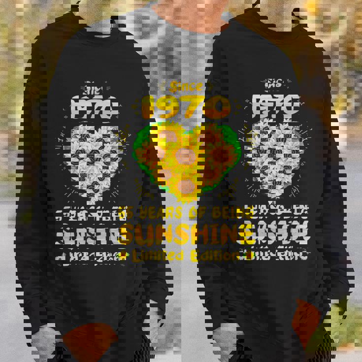 55歳の誕生日 サンシャイン55年 ひまわり好き 1970年生まれ スウェットシャツ 彼への贈り物