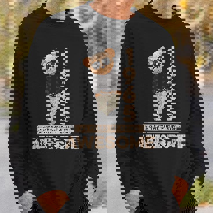 60歳の誕生日 メンズ レディース 1965年 オリジナル 素晴らしいテディベア スウェットシャツ 彼への贈り物