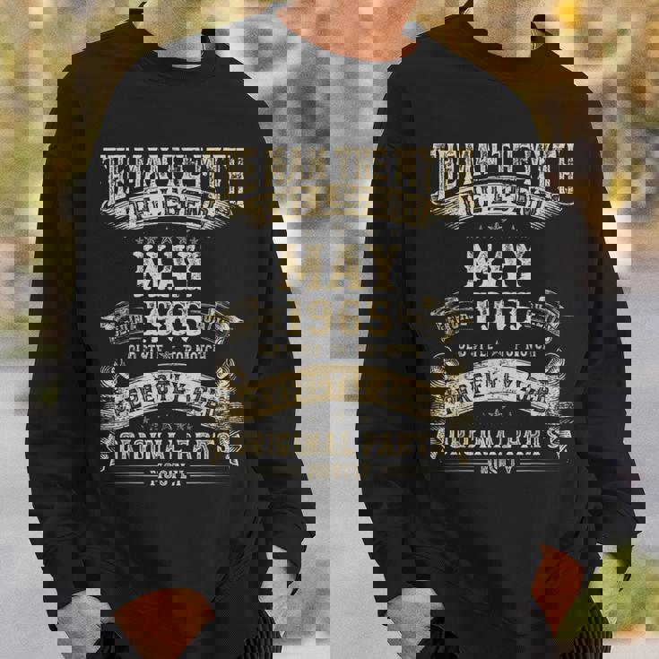 60歳の誕生日プレゼント 男性神話 1965年5月 スウェットシャツ 彼への贈り物