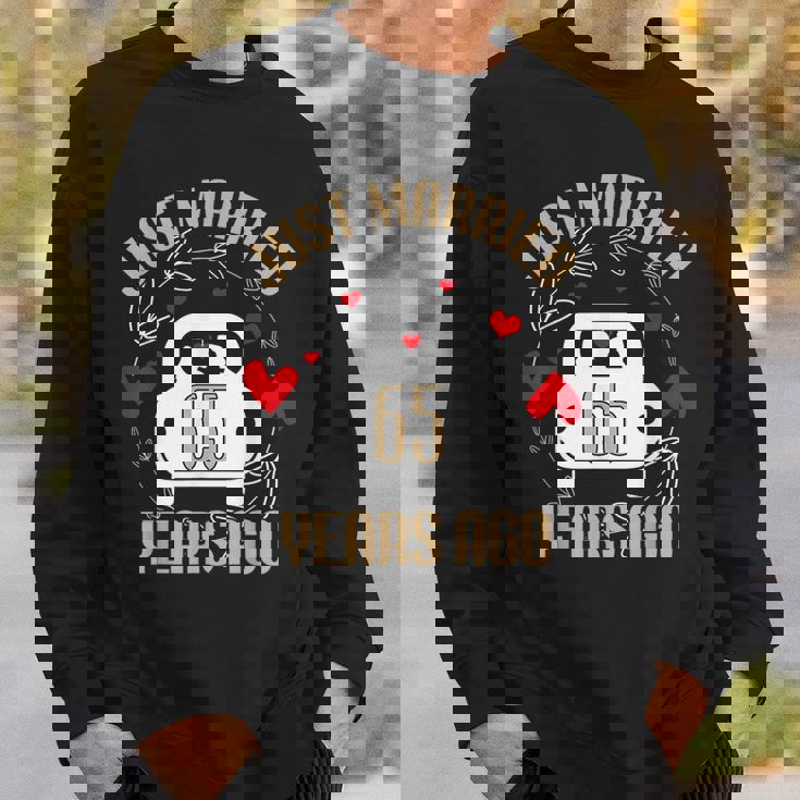 65Th Wedding Anniversary Couples Just Married 65 Years Sweatshirt Gifts for Him