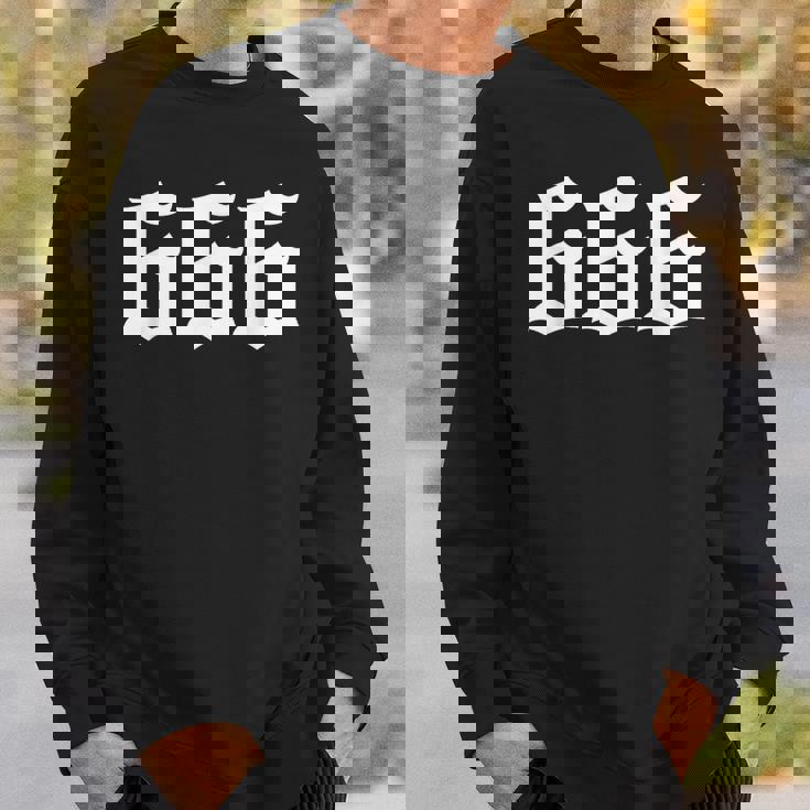 666 獣の数 悪魔のシンボル スウェットシャツ 彼への贈り物