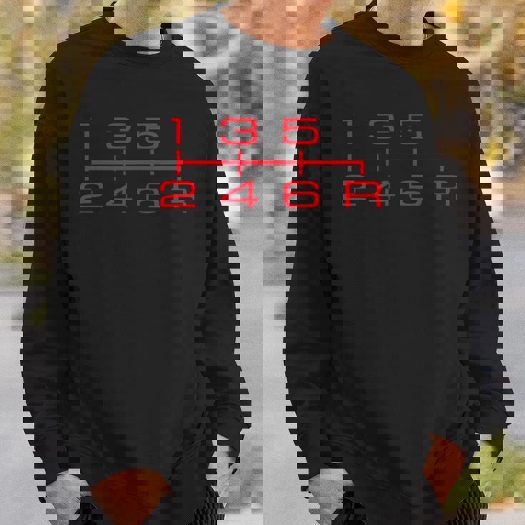 6速シフトノブシャツ マニュアルカーラバー スウェットシャツ 彼への贈り物