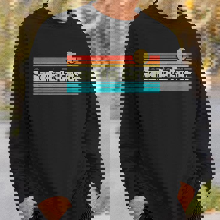 70年代80年代カリフォルニアcaレトロサンセットシティサンタクルーズ スウェットシャツ 彼への贈り物