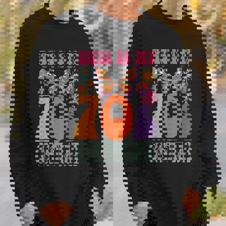 70年代ディスコ衣装 男女兼用 Peace Love ヒッピーコスチューム スウェットシャツ 彼への贈り物