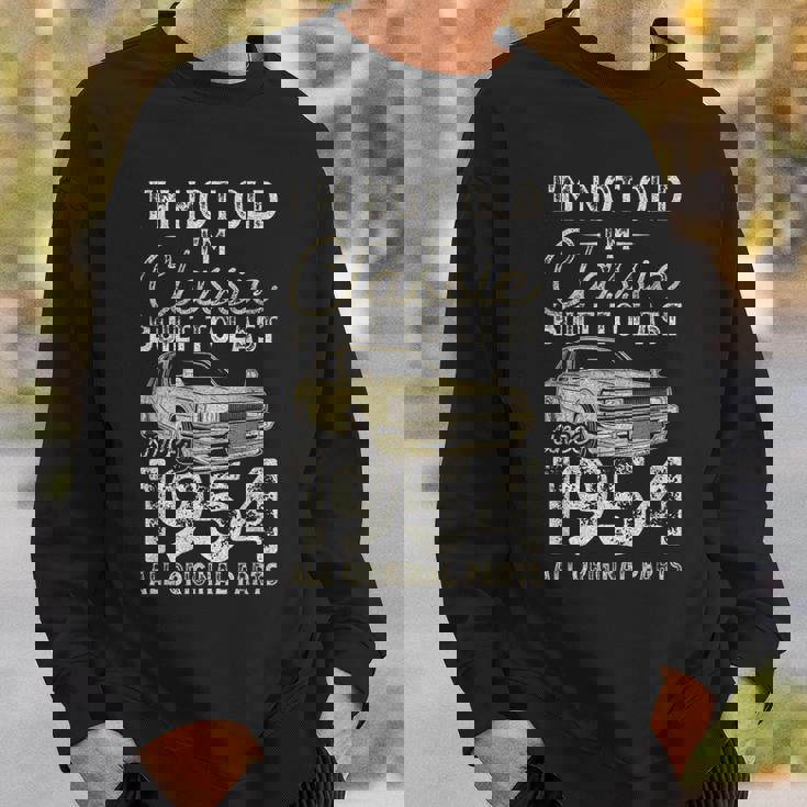 71 歳の誕生日、1954 年以来、クラシックカー、71 歳 スウェットシャツ 彼への贈り物