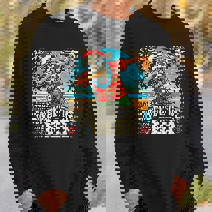 7月のクリスマス サンタハワイアンワンダフルビール スウェットシャツ 彼への贈り物