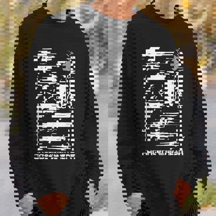 80年代映画 武器 サイエンスフィクションとホラーを選択 スウェットシャツ 彼への贈り物