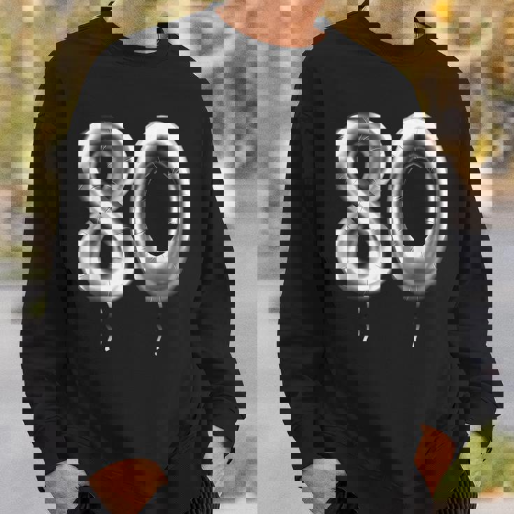 80歳の誕生日バルーン 装飾バルーン 80年目 スウェットシャツ 彼への贈り物