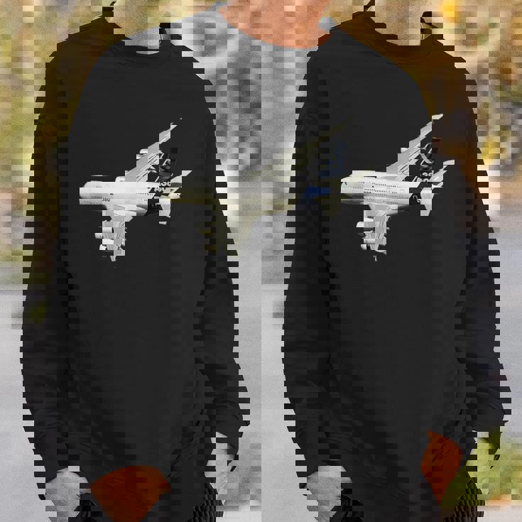 A380旅客機、航空会社、ジェット機、飛行機 スウェットシャツ 彼への贈り物