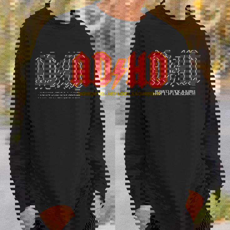 Adhd おもしろい Hey Look Aquirrel Adhd スウェットシャツ 彼への贈り物