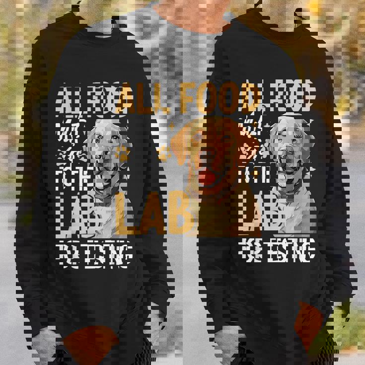 All Food Must Go To The Lab For Testing スウェットシャツ 彼への贈り物