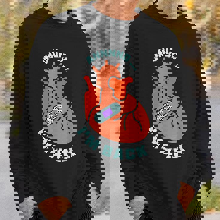 And I'm Back 生き残り バイパス 心臓発作 サバイバー 心臓 スウェットシャツ 彼への贈り物