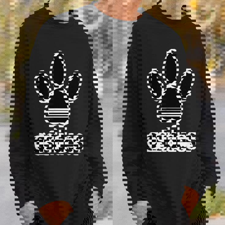 Asides アシデス Asides 足です。肉球です。【変なtシャツ屋さん】スポーツ ブランド パロディ 面白デザイン スウェットシャツ 彼への贈り物