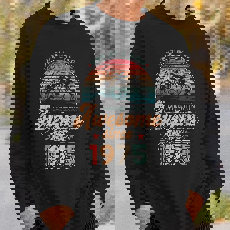Awesomeince 1975 パームツリー 50歳の誕生日 スウェットシャツ 彼への贈り物