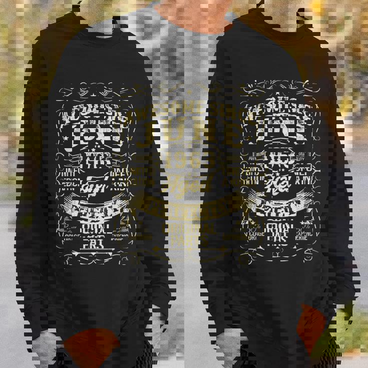 Awesomeince June 1963 Year Of Birth Birthday 1963Intage スウェットシャツ 彼への贈り物