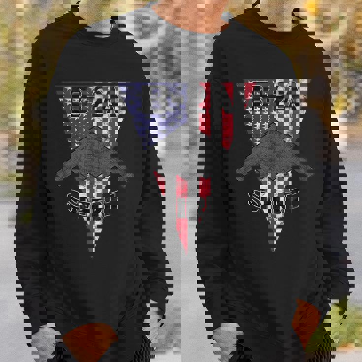 B-2 スピリット ステルス 飛行機 愛国心 飛行機 ビンテージ スウェットシャツ 彼への贈り物