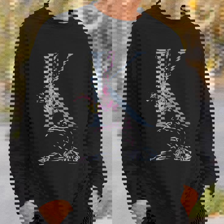 Balla バレエ ダンス イニシャル 名前 K Dance モノグラム バレエ スウェットシャツ 彼への贈り物