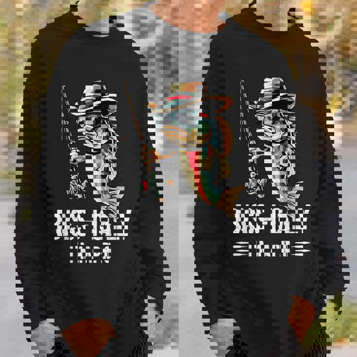 Bass-Ically I'm A Pro バスフィッシングアパレル メンズ キッズ スウェットシャツ 彼への贈り物