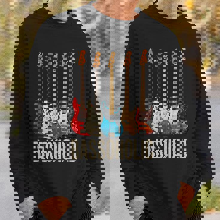 Bassoholic ベースギタープレーヤーのベーシストのコレクターのためのギフトbass スウェットシャツ 彼への贈り物