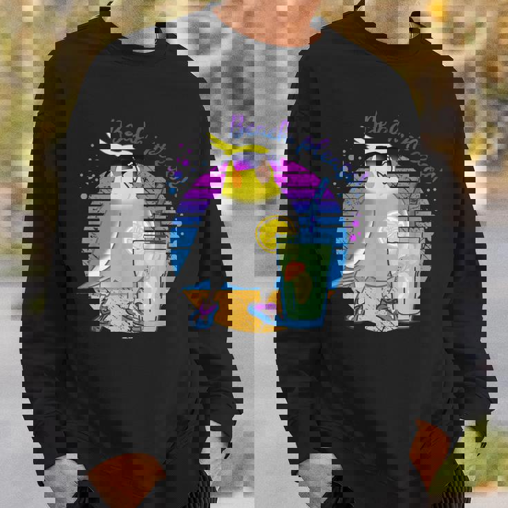 Beach Pleaseummer オカメインコ サングラス バーブ ミーム オウム スウェットシャツ 彼への贈り物