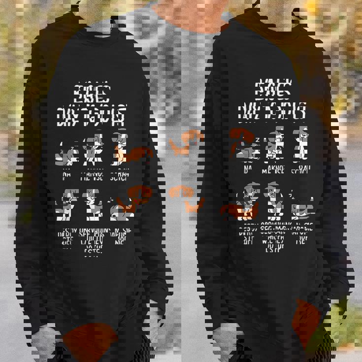 Beagle Daily To Doリストドッグ スウェットシャツ 彼への贈り物