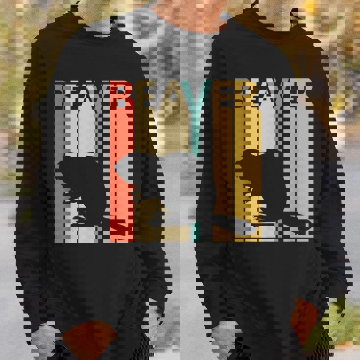 Beaver ビーバー 動物 スウェットシャツ 彼への贈り物