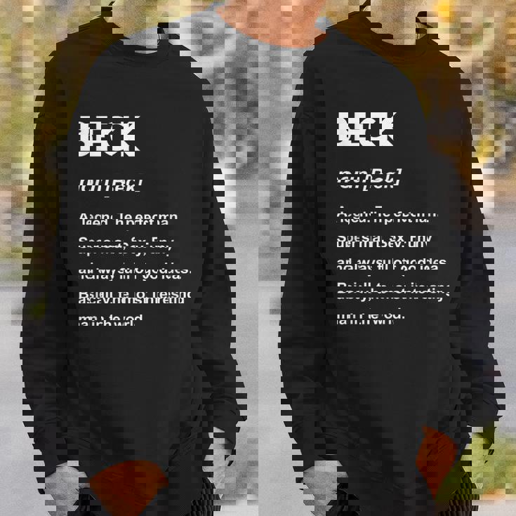 Beck ネームシャツ スウェットシャツ 彼への贈り物