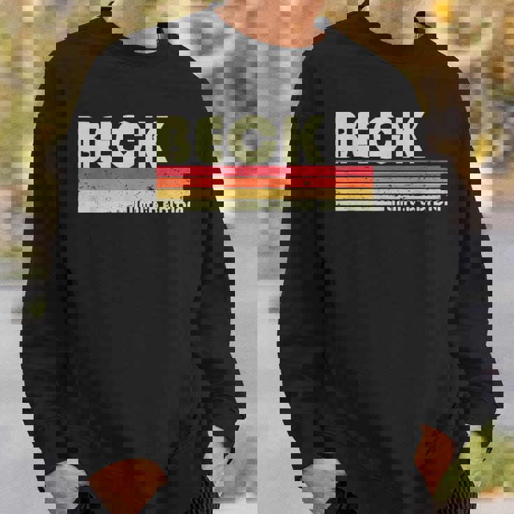 Beckurname 面白い レトロ ヴィンテージ 80年代 90年代 誕生日 再会 スウェットシャツ 彼への贈り物