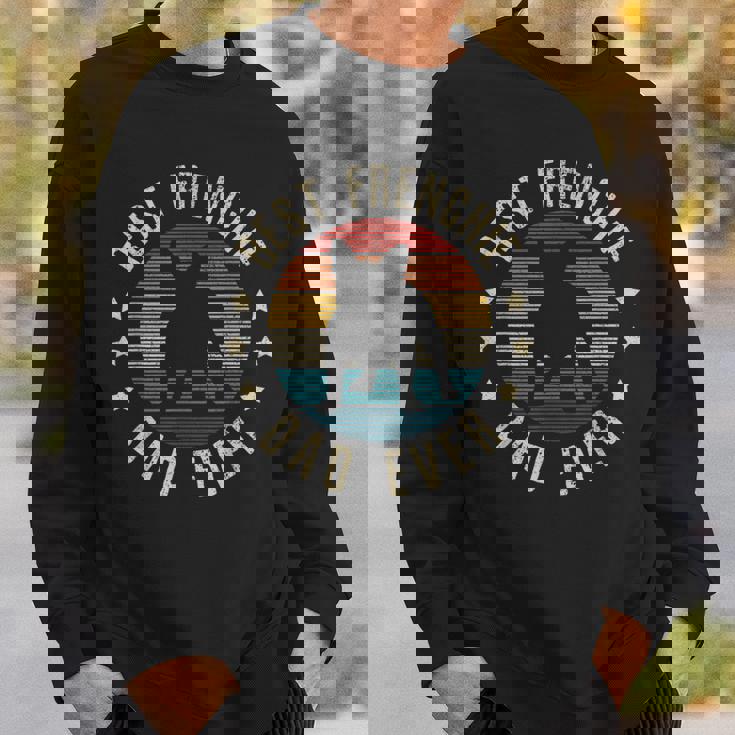 Best Frenchie Dad Ever ヴィンテージ フレンチブルドッグ 面白いギフト スウェットシャツ 彼への贈り物