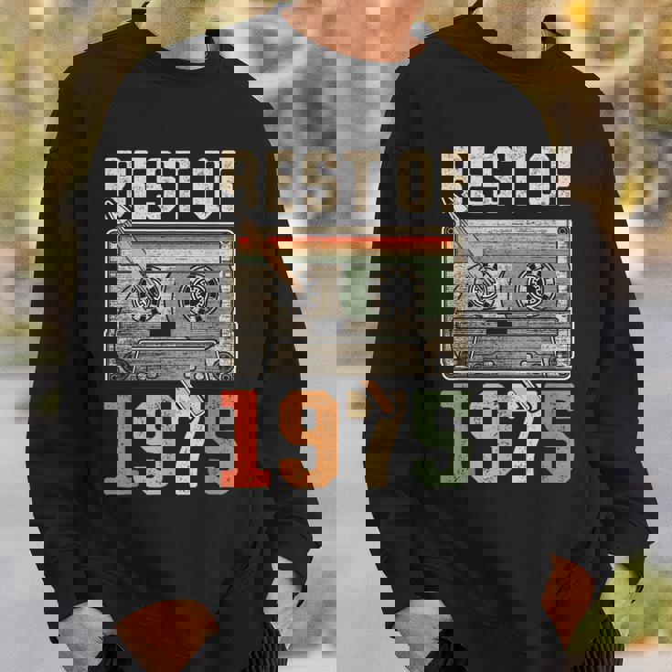 Best Of 1975 オールド・カセット 50歳の誕生日 レトロ スウェットシャツ 彼への贈り物