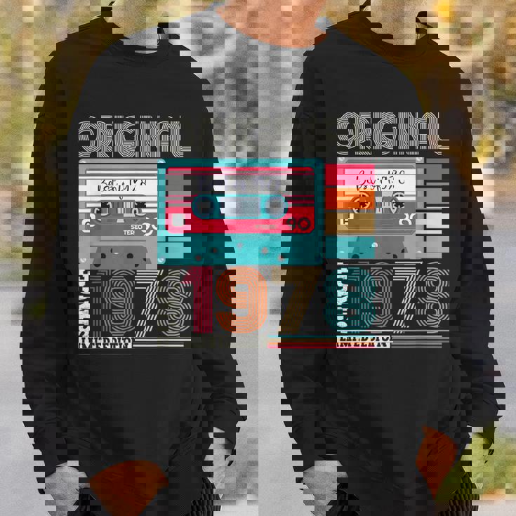 Best Ofintage 1978 45歳の誕生日ギフト メンズ カセット スウェットシャツ 彼への贈り物