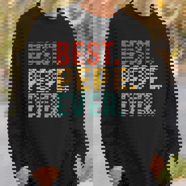 Best Pepe Ever レトロヴィンテージ ペペペへのユニークなギフト スウェットシャツ 彼への贈り物