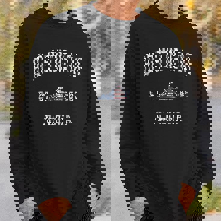 Bigtone Gap バージニア州バージニア州ヴィンテージアメリカ国旗デザイン スウェットシャツ 彼への贈り物