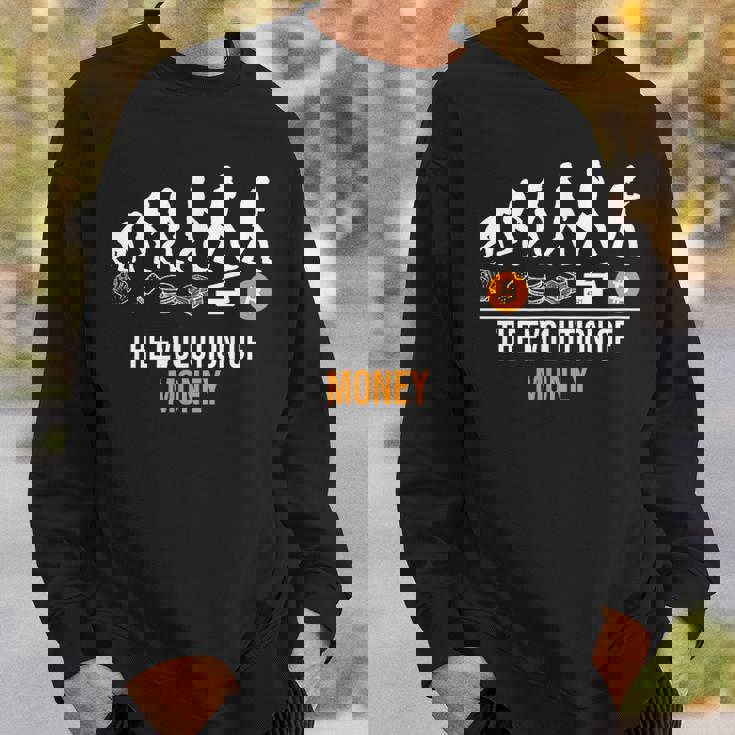 Bitcoin The Evolution Of Money スウェットシャツ 彼への贈り物