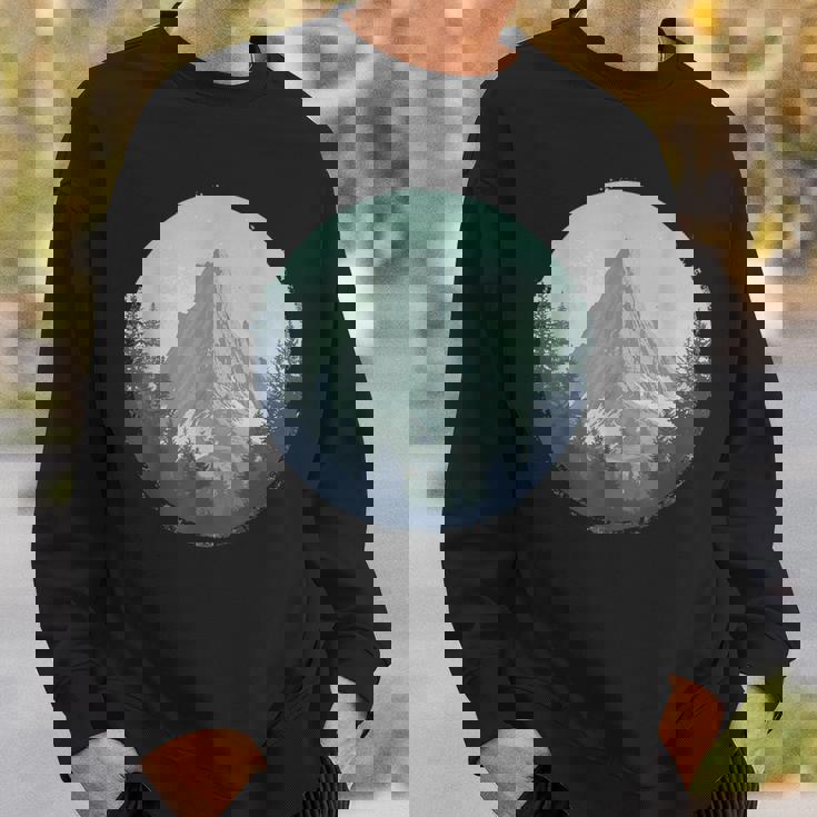 Blue Mountain Retrointage Hiking Camping Lover Glamper スウェットシャツ 彼への贈り物