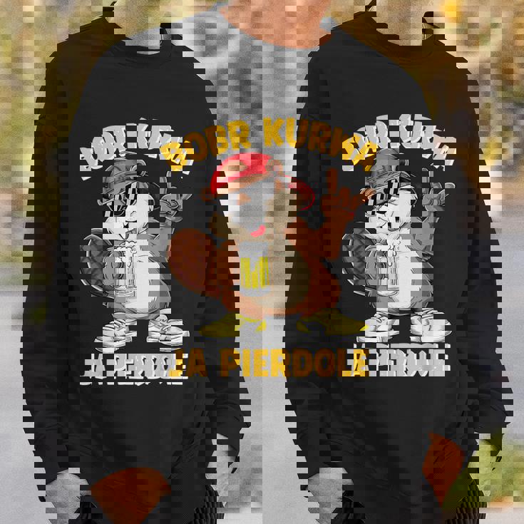 Bober Kurwa Meme Polska ビールコスチューム 面白い はいピエルドールボブル スウェットシャツ 彼への贈り物