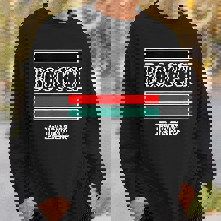 Bocci ぼっち ロゴ Itaiy 痛い イタリア国旗風【変なtシャツ屋さん】陰キャ オタク ブランド パロディ 面白 スウェットシャツ 彼への贈り物