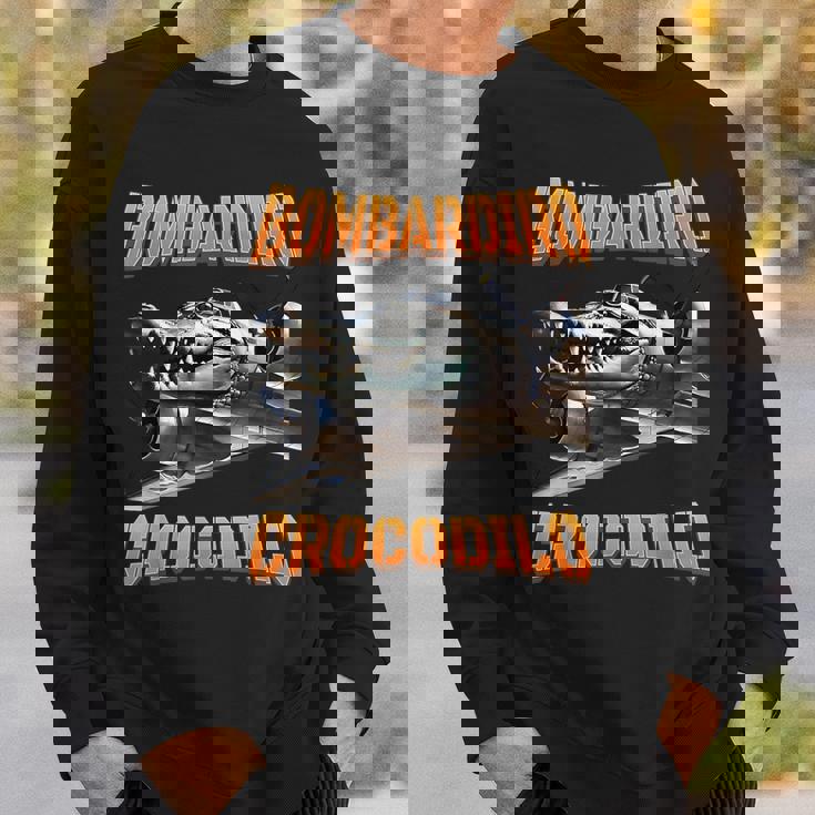 Bombardino Crocodilo イタリアンブレインロットミーム スウェットシャツ 彼への贈り物