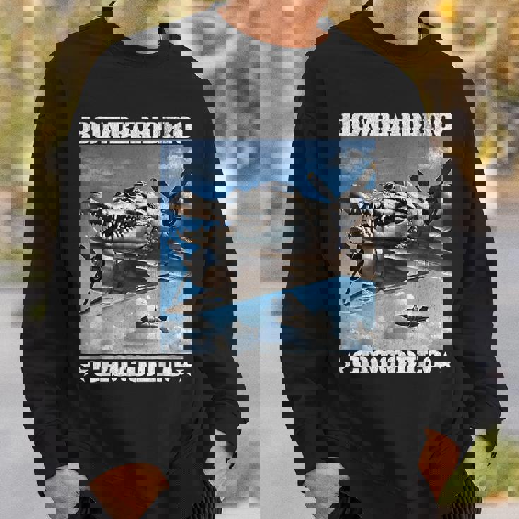 Bombardiro Crocodilo イタリアンブレインロットミーム スウェットシャツ 彼への贈り物