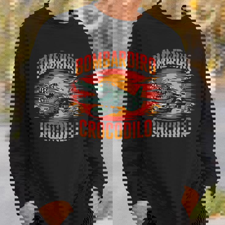 Bombardiro Crocodilo 面白い イタリアン ブレイン ミーム トレンド スウェットシャツ 彼への贈り物