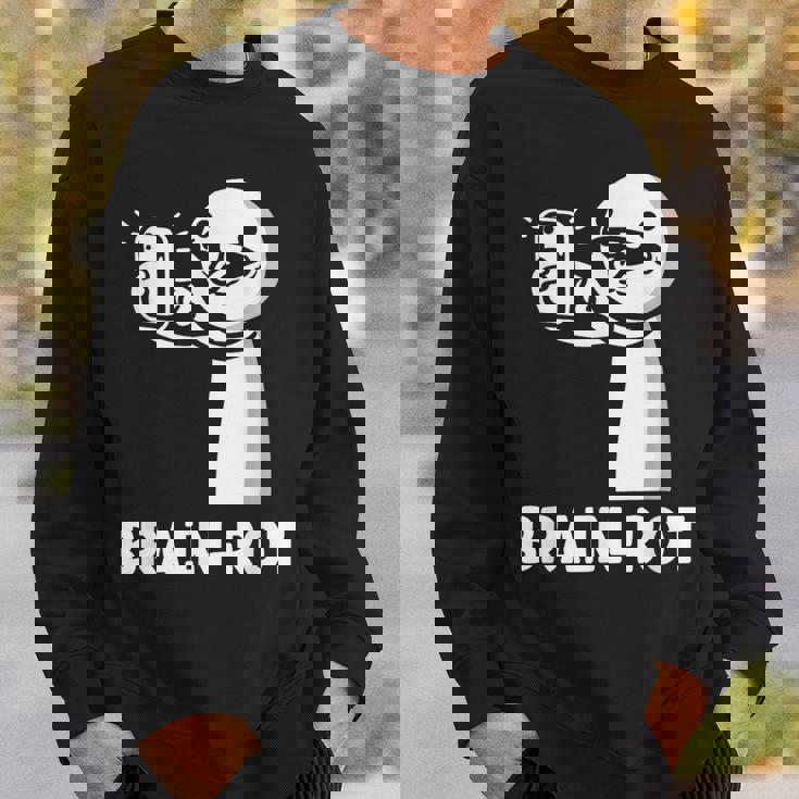 Brain Rot シャツ Word Of The Yeartickman Brainrot スウェットシャツ 彼への贈り物