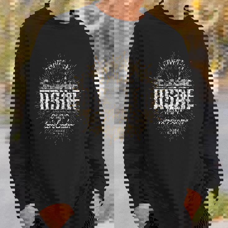 Brisbane Australia オーストラリアヴィンテージスタイルレトロブリスベン スウェットシャツ 彼への贈り物