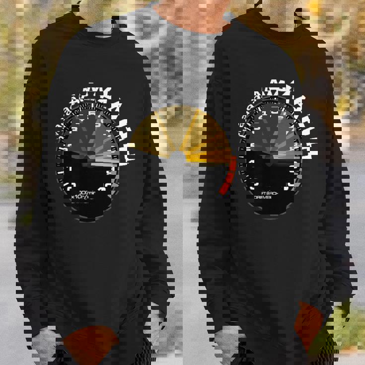 Bwaaah レーシングタコメーター 面白い車愛好家 Revving Heart スウェットシャツ 彼への贈り物