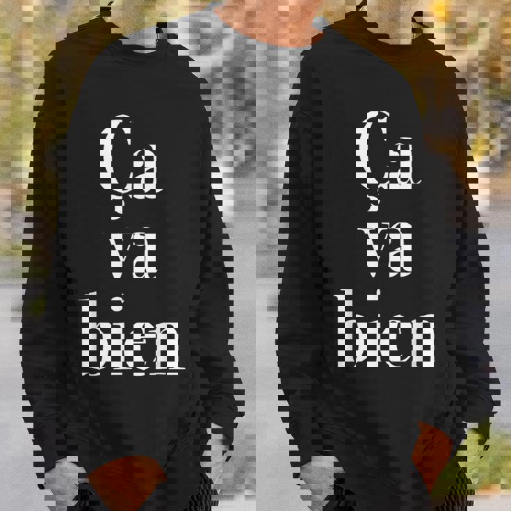 Caa Bien《サヴァビアン》【フランス語 文字】《白文字 ホワイト》メッセージ かわいい おしゃれ スウェットシャツ 彼への贈り物